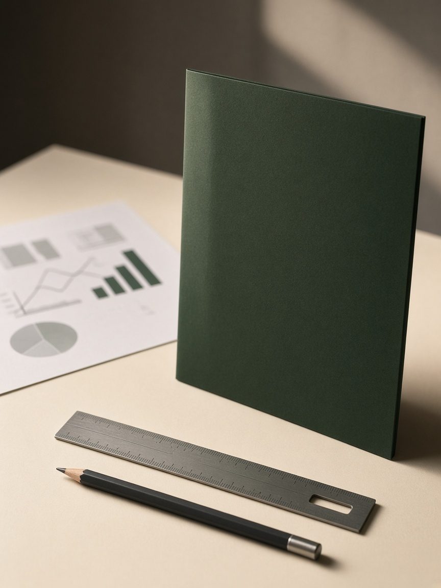 A presentation folder and analysis materials